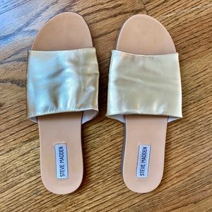 Steve Madden gold sandals